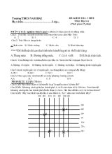 Đề kiểm tra 1 tiết môn địa lí 6 (thời gian45 phút)